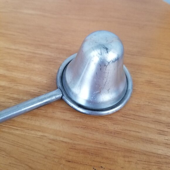 Vintage Pewter Candle Snuffer with Wood Handle 10" - Picture 6 of 6